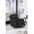 Genuine Leather Single Reclining Chair With Overstuffed Arm And Back For Living Room Bedroom, Brown-1837291932
