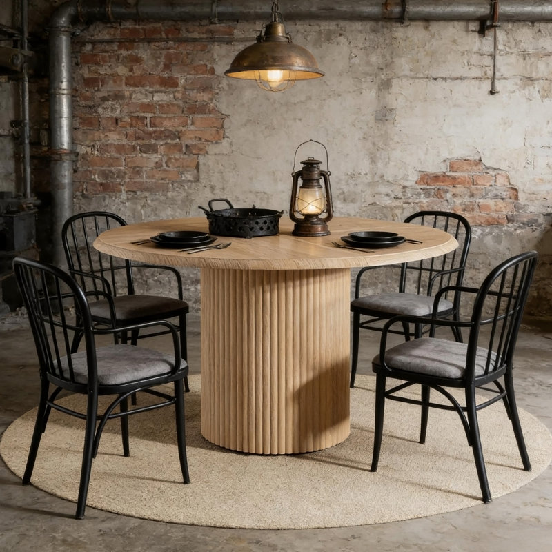 Table de salle à manger, table de voeux ronde, table de cuisine