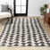 Farnham Moroccan Triangle Geometric Cream/Black Rug