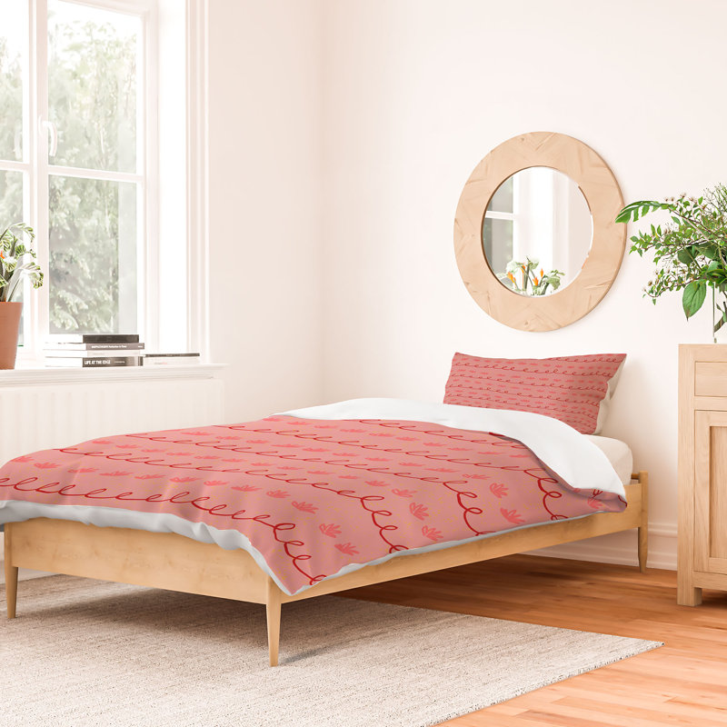 Ensemble de housse de couette H Miller, Housse de couette simple + 1 taie décorative