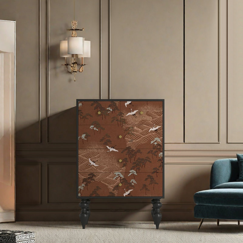 Armoire de rangement de salon de style français