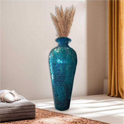 Iesha 20 Inch Glass Floor Vase