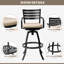 Tabouret de bar pivotant en aluminium 29,6 po avec coussin Sunbrella Pua-1685049716
