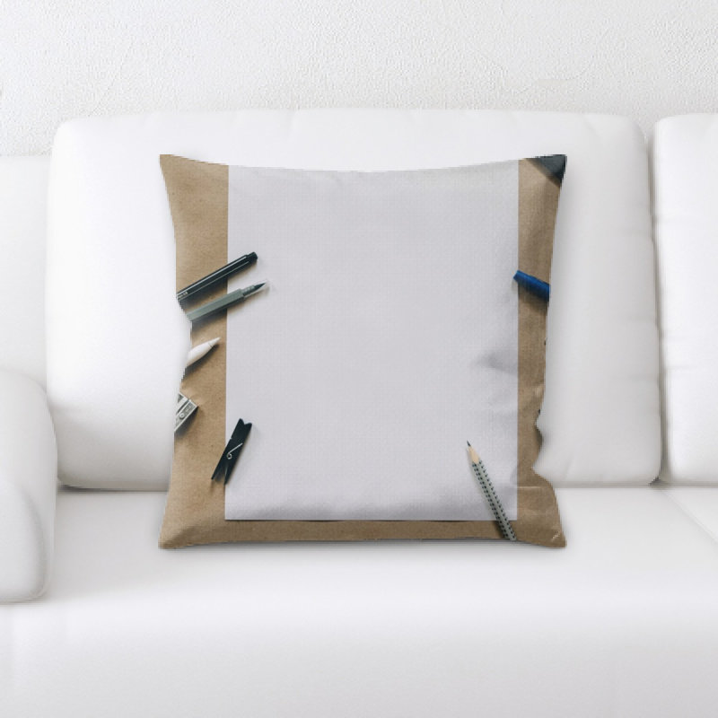 Microsuede Reversible Throw Pillow