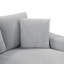 Chaise longue en velours flocon de neige 53,5 po avec tiroir de rangement coulissant et coussins-1539223694