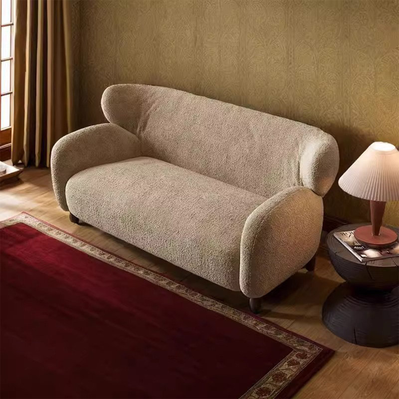 Causeuse-coussin en velours kaki standard, H 29,13 po x l 62,99 po x P 35,04 po, Kaki
