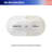 63 inch Acrylic Freestanding Bathtub, Oval Deep Soaking Tub with Center Pop-Up Drain and Integrated Overflow, Glossy White, cUPC Certified
