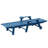 Outdoor HDPE Reclining Lounge Chaise With Wheels & Cup Holder-402390997