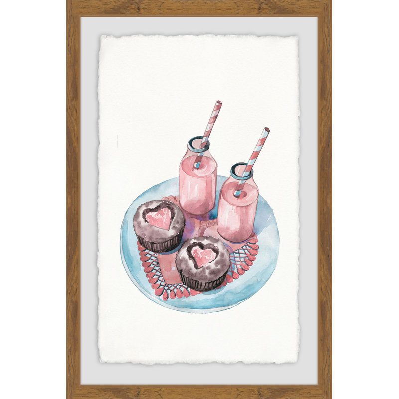 «Pink Sweets», reproduction d'art encadrée, H 24 po x l 16 po