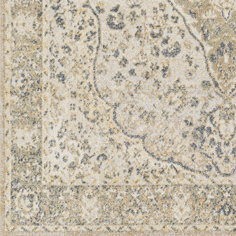 Machine Washable Traditional Boho Camel Area Rug, Rectangle 201 x 274cm