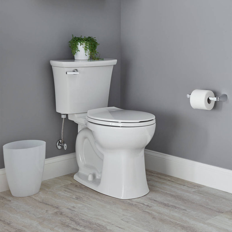 American Standard Edgemere 1.28 Gallons GPF Round Comfort Height Floor Mounted Kit (Seat Not Included)