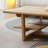 Burlywood Solid Wood Rectangular Coffee Table