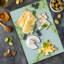 Planche à découper de mariage Ambesonne roses et feuilles grande taille jaune et vert
