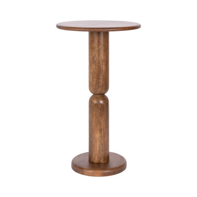 Macron Mango Wood Round Side Table