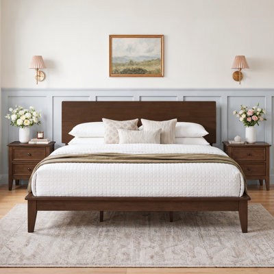 Lexi Modern Solid Wood Platform Bed