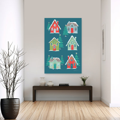Falala VIII Abstract Contemporary Tree Winter Wall Art by Gia Graham - 1 Piece Wrapped Canvas Wall Art