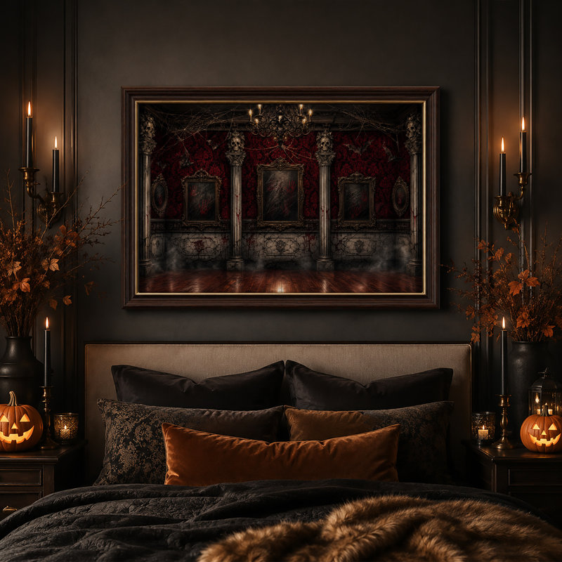 Haunted Gothic Room, H 12 po x l 18 po