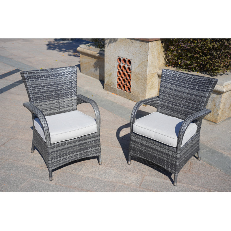 Chaise de patio avec coussins Momoyo Two