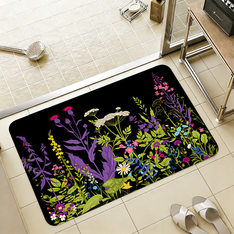Tapis antidérapant antidérapant lavable à la machine, Rectangle - L 24 po x l 16 po