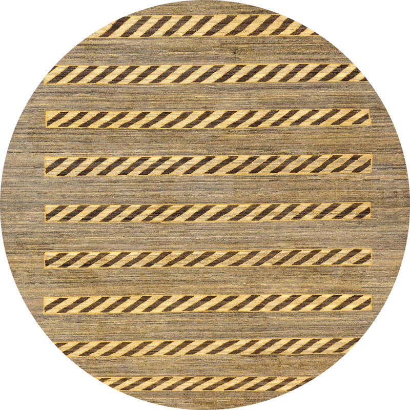 Tapis abstrait moderne 81, Rond 5 pi