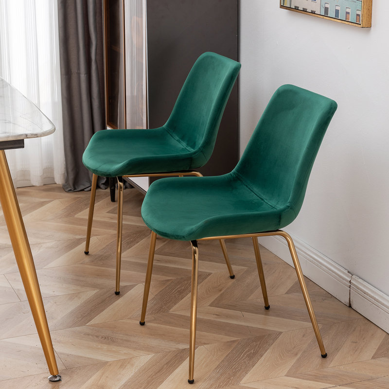 Chaise de salle à manger Aufurr, Vert