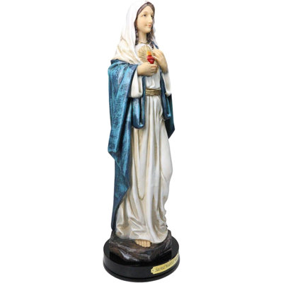 Catholic Church Sacred Heart Of Mary Virgin Madonna Figurine 12" Series