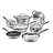 RADIANT PRO Stainless with Brushed Titanium Finish 11-Pc Set