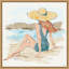 «Bathing Beauties II» par Anne Tavoletti, reproduction d'art sur toile encadrée-553936874
