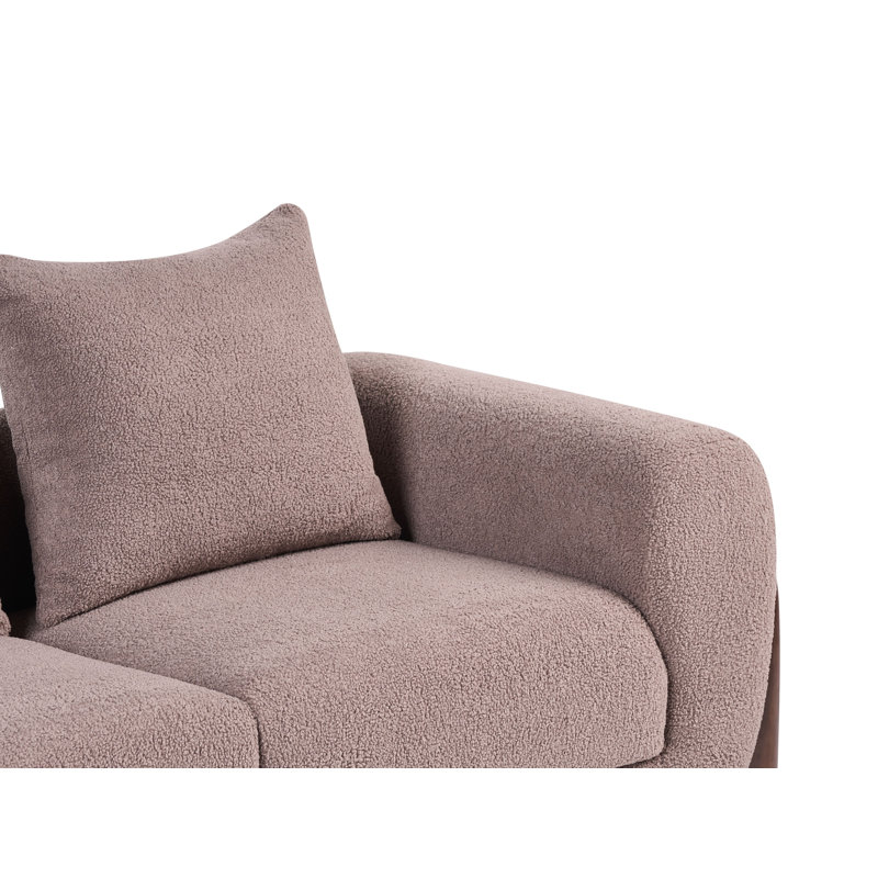 Tavin Fabric Sofa, Brown, 2