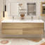 Meuble-lavabo double 70,87 po avec plateau en résine K rafia-1799136121