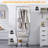 3-Tier Rolling Laundry Cart with Hanging Rack