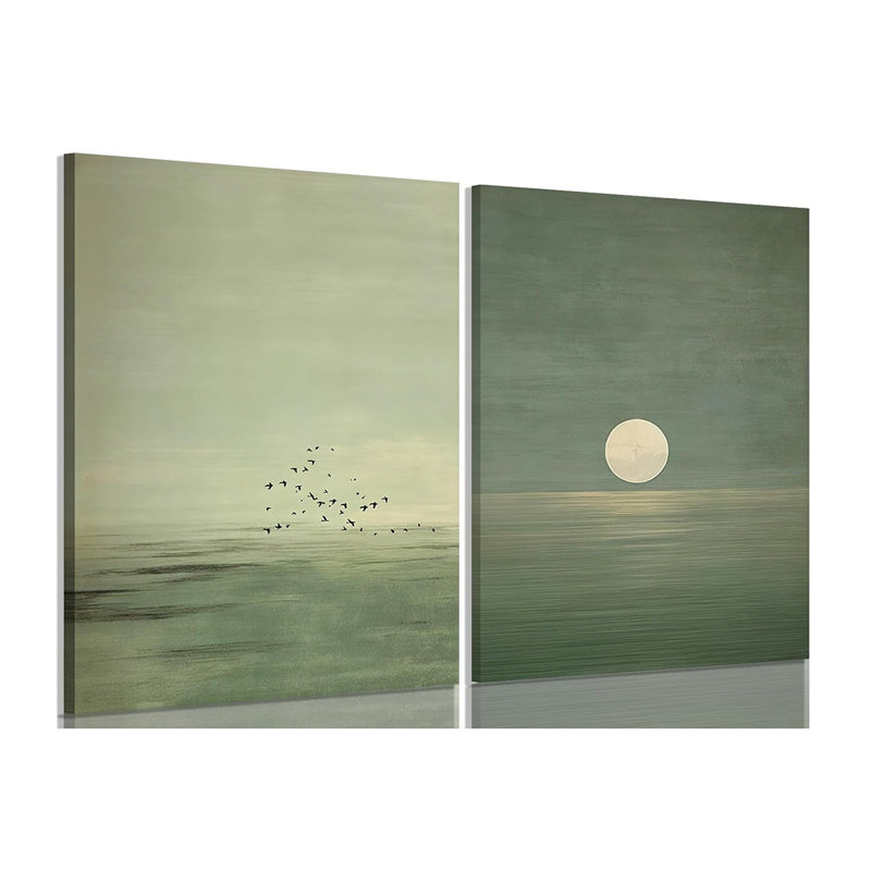 2 Piece Wrapped Canvas Print, 40 cm H x 60 cm W