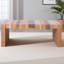 Table basse 48 "rectangulaire à lattes - Table rustique ModernCenter