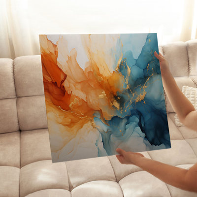 «Abstract Fluid Symphony», reproduction d'art moderne sans cadre