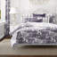 Au Village Toile Aubergine-102185522