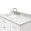 Meuble-lavabo simple 42 po avec plateau en marbre blanc de Carrare Abbate-85364100-137992804-137992807