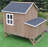 Analisia 12.4 Square Feet Chicken Coop with Roosting Bar for up to 3 Chickens