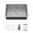 28"L X 18"W Undermount Stainless Steel Kitchen Sink with Bottom Grid, Strainer and Roll-up Rack-102462412