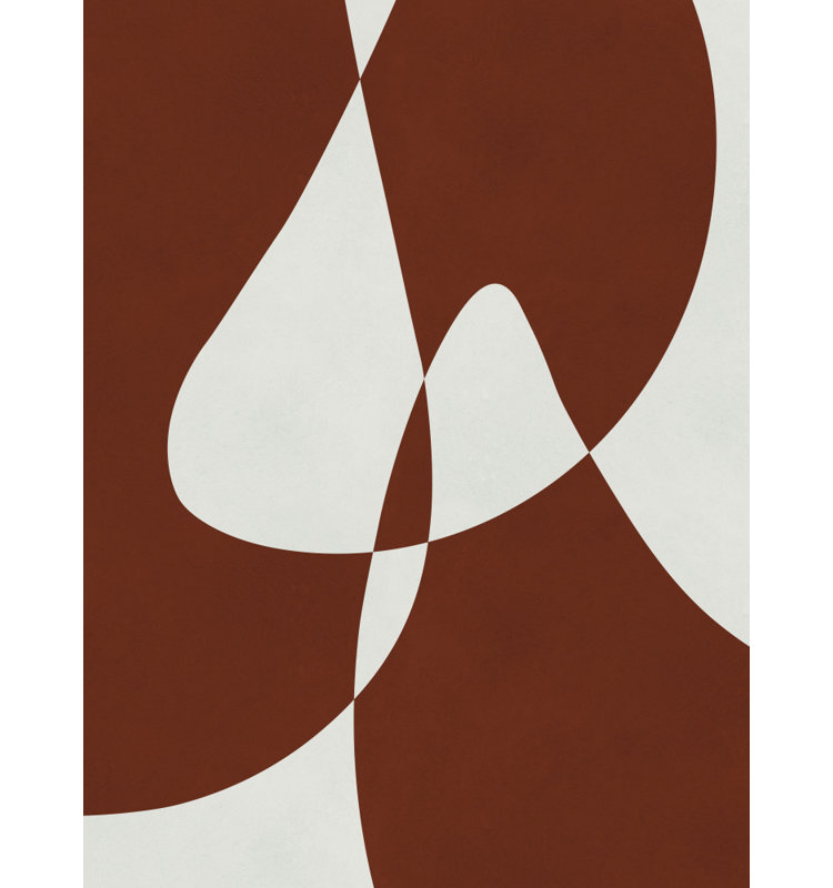 Abstract Terracotta Shapes Print by Other Artist, Gold/Tan/Black/Brown/White, 40 × 60, Wrapped Canvas