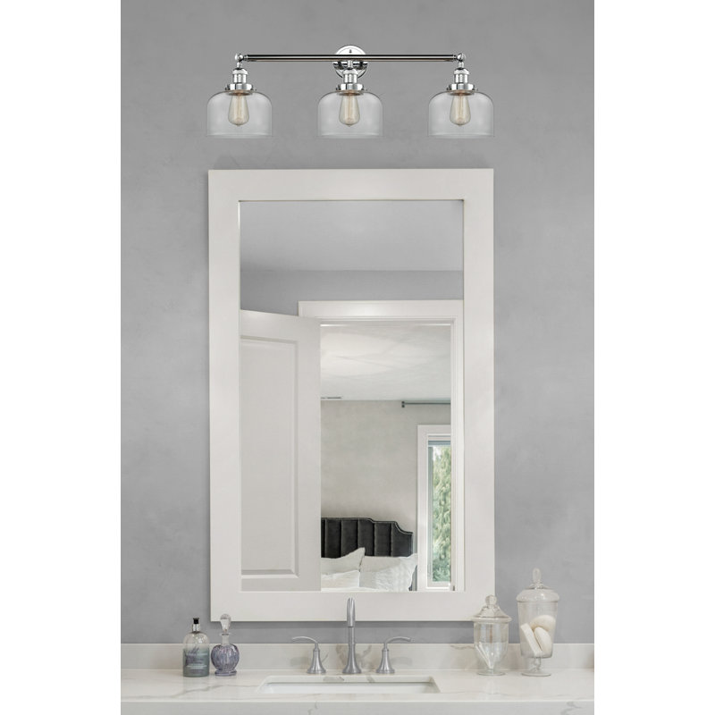 Éclairage de meuble-lavabo en chrome poli 3 lumières Merha
