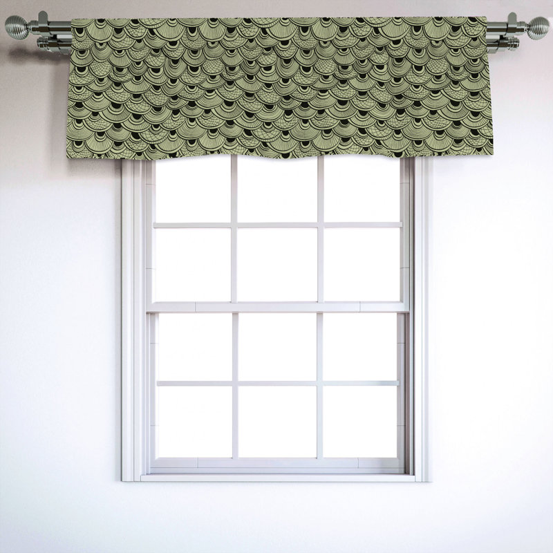 Sateen Ruffled Window Valance