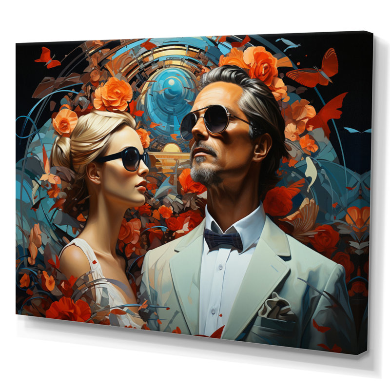 Surrealism Galas Dream Portraits - Surrealism Wall Decor, Toile tendue, H 16 po x l 32 po x P 1 po