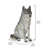 Sitting Wolf Statue