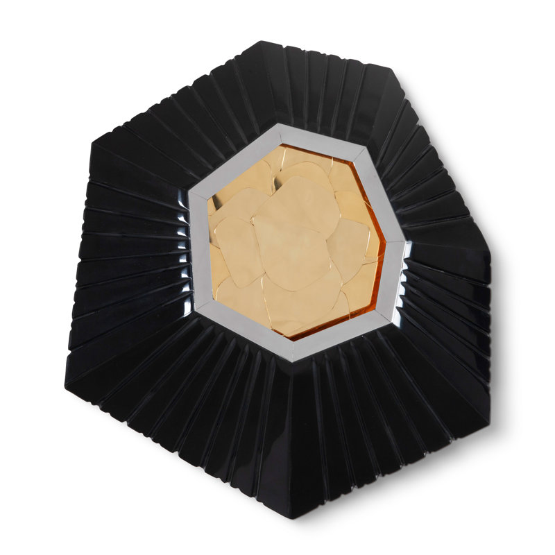 Décoration murale hexagonale, H 15 po x l 6 po x P 15 po