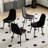 Upholstered Side Chairs With Metal Legs,Armless Dining Chair For Living Room,Kitchen,Dining Room-1312306678-1325694423