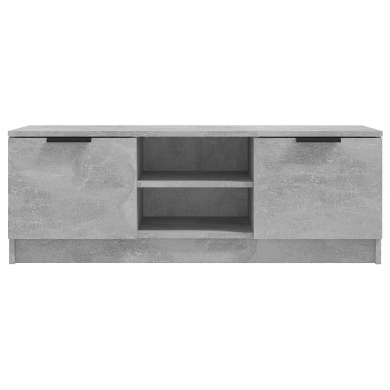 Jermira TV Cabinet 102 x 35 x 36.5 cm Engineered Wood, Concrete Grey