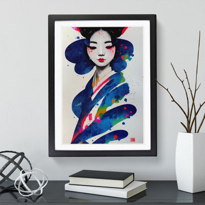 Painted Geisha No.2 - Single Picture Frame Painting