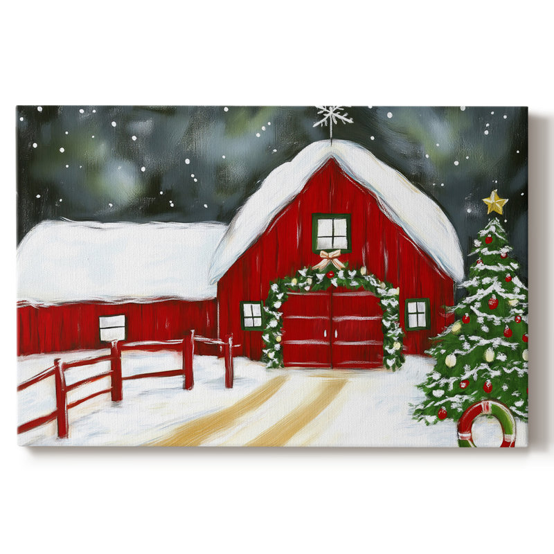 Christmas Holiday Art III- Gallery Wrapped Canvas-XLI, 16" H x 24" W