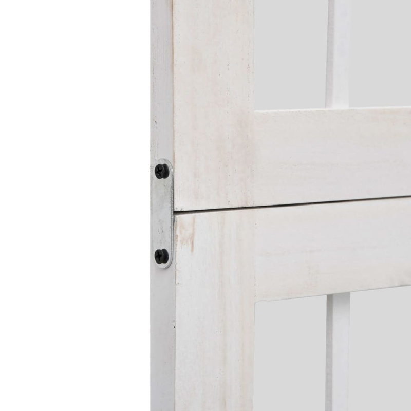 140cm W 4 - Panel Folding Room Divider, 160cm H x 140cm W x 0.16cm D, White