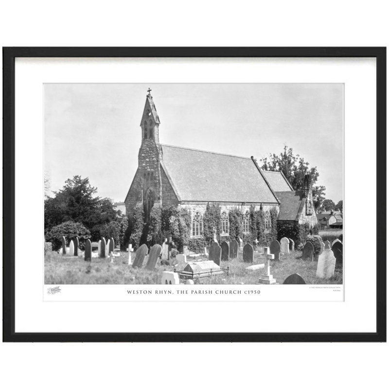 Weston Rhyn, The Parish Church C1950 - Single Picture Frame Print, 60cm H x 80cm W x 2.3cm D
